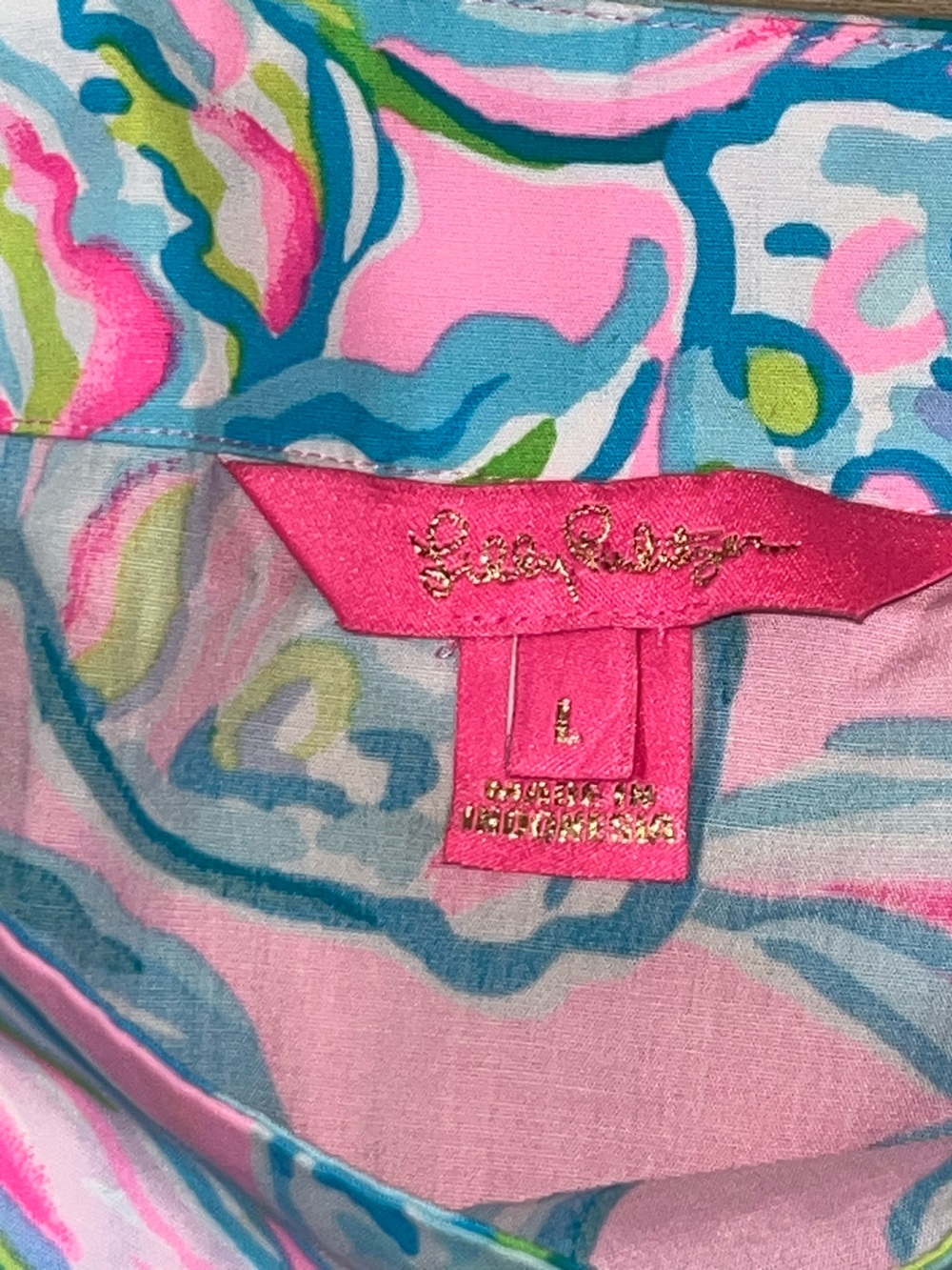 Lilly Pulitzer Women’s Tamara Off Shoulder Top Off The Scales Print Size Large - Picture 7 of 10